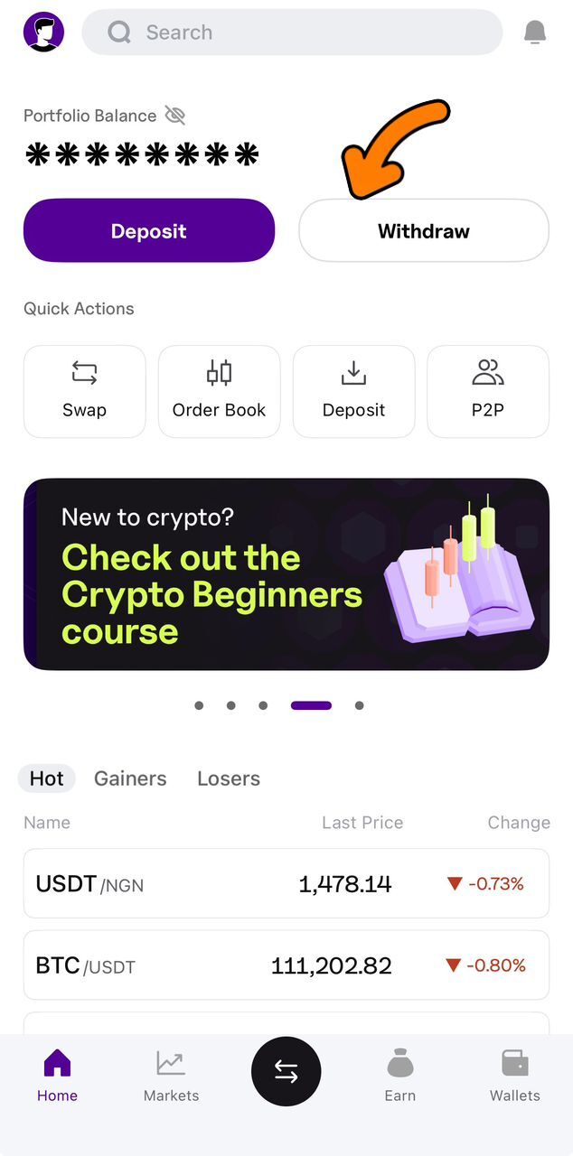 How to withdraw BTC and other crypto – Quidax